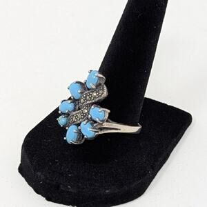 Vintage Southwest Turquoise and Silver Ring